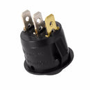 5/10x 15mm 3A/250V 6A/125V ON-OFF SPST 3 Pin Snap In Round Boat Rockers