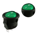 5/10x 15mm 3A/250V 6A/125V ON-OFF SPST 3 Pin Snap In Round Boat Rockers