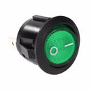 5/10x 15mm 3A/250V 6A/125V ON-OFF SPST 3 Pin Snap In Round Boat Rockers