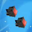 5x Red 4Pin Waterproof 250V 20A Bar Rocker Toggle Switch LED Light Car Boat