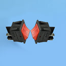 5Pcs SPST On/Off Black Square I/O Rocker Switch Mini Small For Automotive/Car