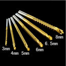 6 pcs HSS High Speed White Steel Twist Drill Metal Bit Set For Rotary Tool Best
