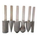 6 x Drill Bits Woodworking Cutter Power High Carbon Steel Rotary Grinding Nice