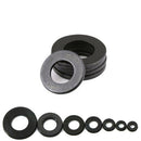 350x/Lot M2.5/M3/M4/M5/M6/M8 Black Plastic Nylon Washer Plated Flat Best