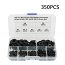 350x/Lot M2.5/M3/M4/M5/M6/M8 Black Plastic Nylon Washer Plated Flat Best