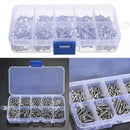 340x M3 A2 Stainless Steel Hex Screw Nuts Bolt Cap Socket Assortment Kit Hot