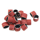 104x Nail File Machine Sanding Band Ring Drill Bits Rough Fine Grit + rubber rod