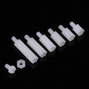 150 pcs White Nylon M2 M2.5 M3 M4 M5 Hex Screw Bolt Nut Standoff Spacer Kits New