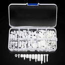 150 pcs White Nylon M2 M2.5 M3 M4 M5 Hex Screw Bolt Nut Standoff Spacer Kits New
