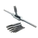 Drillpro T Handle Ratchet Tap Wrench with 7pcs M3-M12 Machine Screw Thre New 1x