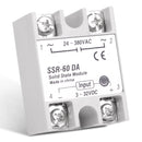 1 xSSR-50DA Solid State Relay Alloy Heat Sink 60A Out 24-380V AC In 3-32V DC Hot