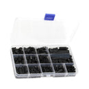 Black 320x Nylon M4 Hex Column Male-Female Standoff Spacers Screw Nut Kit Best