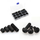 Black 320x Nylon M4 Hex Column Male-Female Standoff Spacers Screw Nut Kit Best
