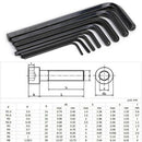 8 Pcs Small Large Hex Allen Key 90 Degree Offset/Angled Wrench Metric Tools Hot
