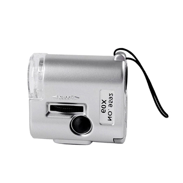 1 xMulti-function 60X with UV LED Light Magnifier Round Microscope Loupes Best