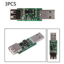 3x USB To USB Adjustable Output Module DC Voltage Converter Pcb 5.5*1.6mm New