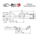 1 PC Hand Tool Metal Holding Capacity Latch Type Toggle Clamp Nice Hot