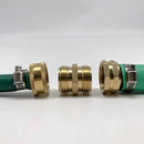 5 pcs Two-Way Male Connector Garden Hose Adapter 3/4 Brass Connector copper New