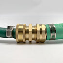 5 pcs Two-Way Male Connector Garden Hose Adapter 3/4 Brass Connector copper New