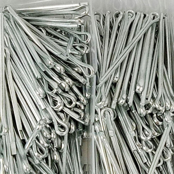 555 pcs Cotter Pin Assortment Kit Case Steel Clip Key Large Pro Shop Set Best
