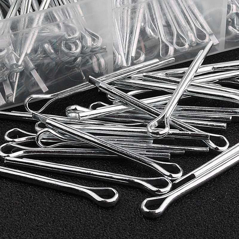 555 pcs Cotter Pin Assortment Kit Case Steel Clip Key Large Pro Shop Set Best