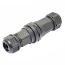 Black RJ45 M25 IP67 Protection Double-ended Waterproof Connector Plastic New 1x