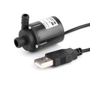 DC 12V 280L/H Micro Brushless Submersible landscape Water Pump Motor Pump+USB
