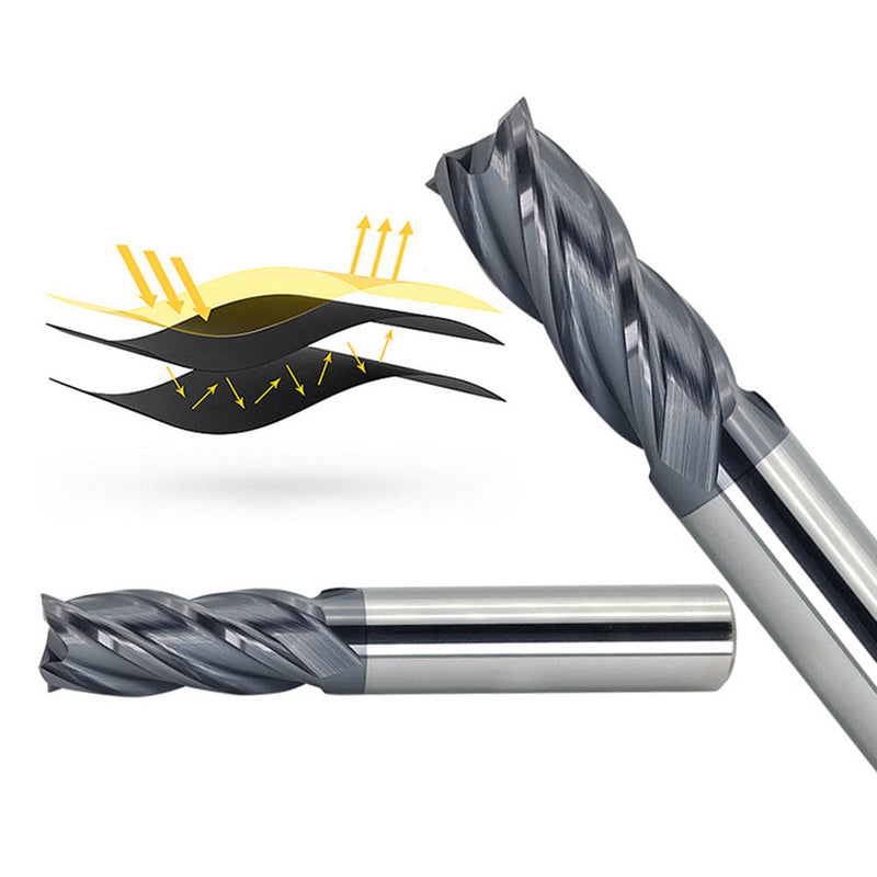 1 x 8mm Shank 4 Flute Tungsten Carbide End Mill CNC Drill Bit Milling Cutter Hot