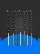7 pcs 300mm Extra Long Brad Point Twist Drill Bit Set 4-12mm Woodworking Best