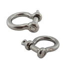 5 x Stainless Steel Screw Pin Anchor Shackle Bow Rigging European Style Best