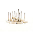 10 x 45*25mm Wool Felt Polishing Disc Wheel Shank For Jewelry Metal Buffi New