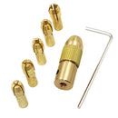 7 Pcs 0.5-3.2mm Micro Twist Hand Drill Kit Chuck Electric Drill Bit Coll New