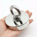 1x New Powerful Round Stainless Steel Magnet Hook Metal Strong Sea Hunting
