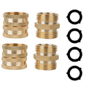 1 set 3/4 Inch Home Garden Hose Tap Connector Brass Garden Hosepipe Tap Con New