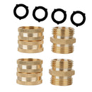 1 set 3/4 Inch Home Garden Hose Tap Connector Brass Garden Hosepipe Tap Con New