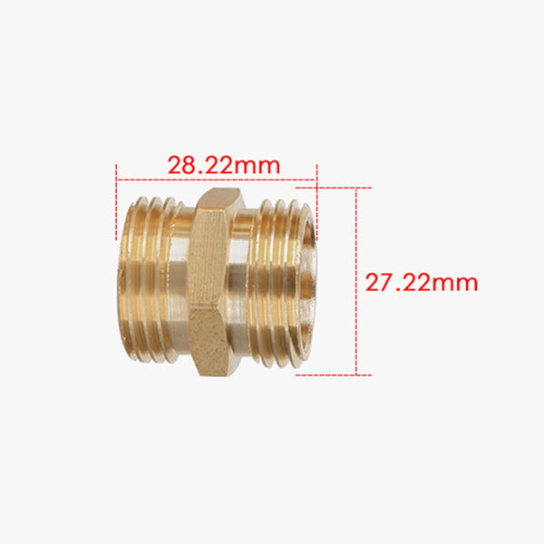 1 set 3/4 Inch Home Garden Hose Tap Connector Brass Garden Hosepipe Tap Con New