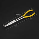 1x 90 Degree Bent Needle Nose Plier Long Reach Pliers Comfort Grip Handle Hot