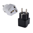 2xUniversal UK US AU to EU AC Power Plug Travel Charger Adapter Outlet Converter