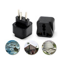 2xUniversal UK US AU to EU AC Power Plug Travel Charger Adapter Outlet Converter