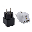 2xUniversal UK US AU to EU AC Power Plug Travel Charger Adapter Outlet Converter