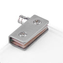 2pairs Stainless steel Pair Glass Clamp Door Pivot Hinge Set for 5-8mm HOt