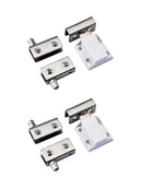 2pairs Stainless steel Pair Glass Clamp Door Pivot Hinge Set for 5-8mm HOt