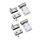 2pairs Stainless steel Pair Glass Clamp Door Pivot Hinge Set for 5-8mm HOt