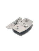 8-10mm Thickness Wall Mounted Zinc Alloy Glass Door Hinge Clamp Screws