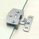 8-10mm Thickness Wall Mounted Zinc Alloy Glass Door Hinge Clamp Screws