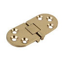 2pcs Brass Butler Tray Hinge Round Edge Folded Table Semicircular Folding Hing