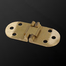 2pcs Brass Butler Tray Hinge Round Edge Folded Table Semicircular Folding Hing