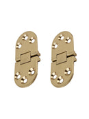 2pcs Brass Butler Tray Hinge Round Edge Folded Table Semicircular Folding Hing