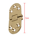 2pcs Brass Butler Tray Hinge Round Edge Folded Table Semicircular Folding Hing