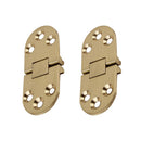 2pcs Brass Butler Tray Hinge Round Edge Folded Table Semicircular Folding Hing